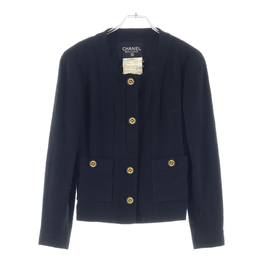 Chanel Coco Button Tweed Set Black 36 — view 3