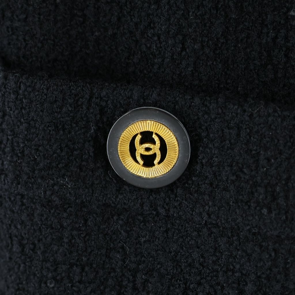 Chanel Coco Button Tweed Set Black 36 — view 7