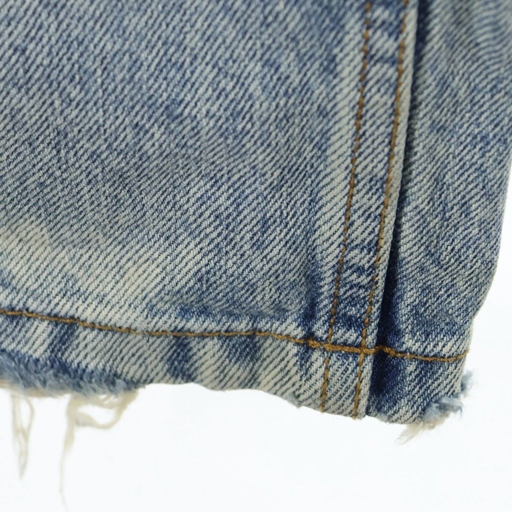 Balenciaga Pull Up Wide Baggy Denim Pants Indigo — view 4