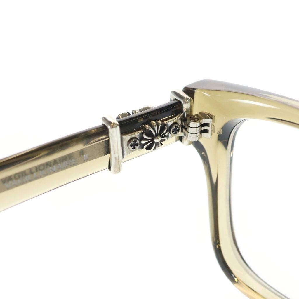 Chrome Hearts Vagillionaire 2 Vagilionaire Daga Temple Wellington Eyewear Khaki — view 4