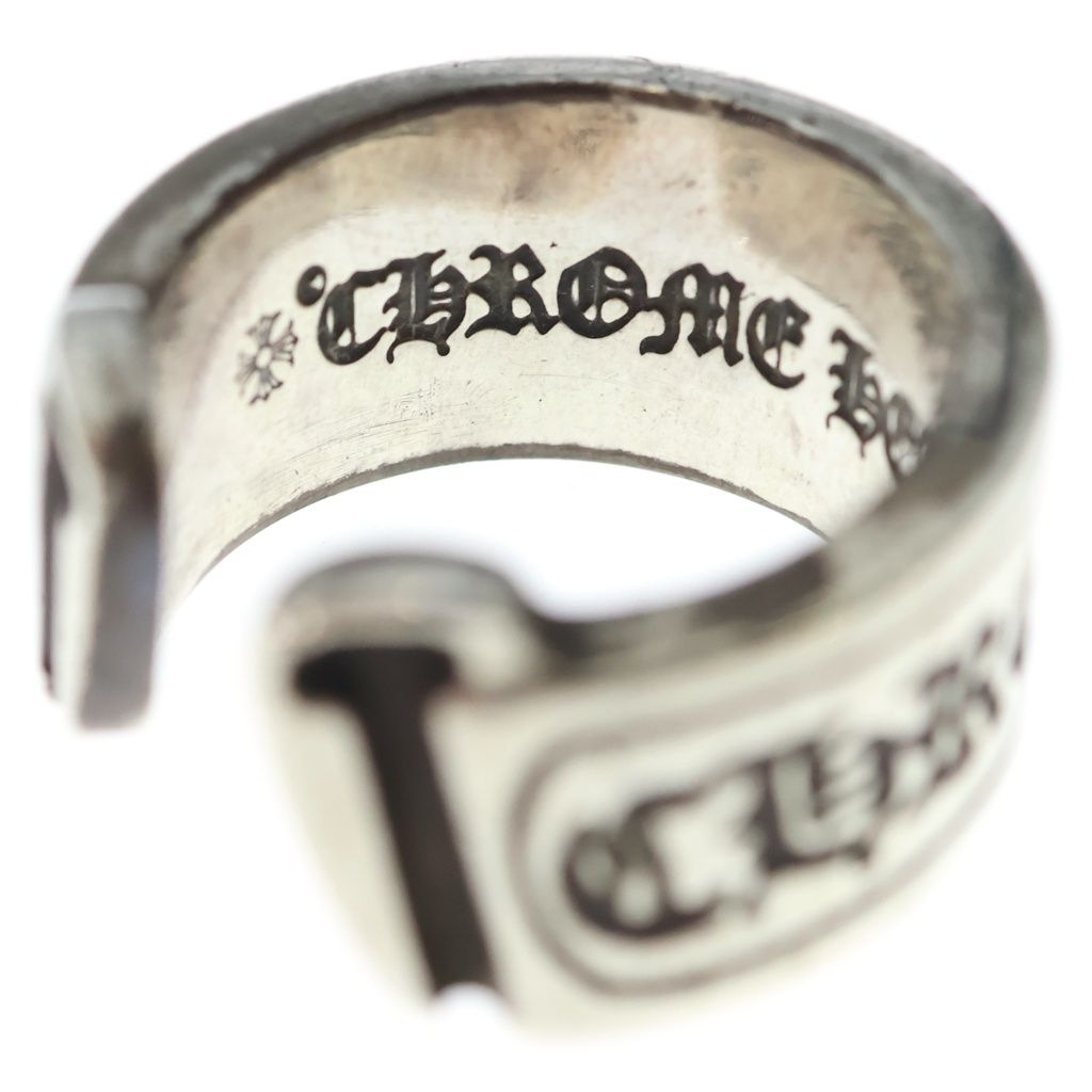 Chrome Hearts LG Scroll Label Ring Silver — view 5