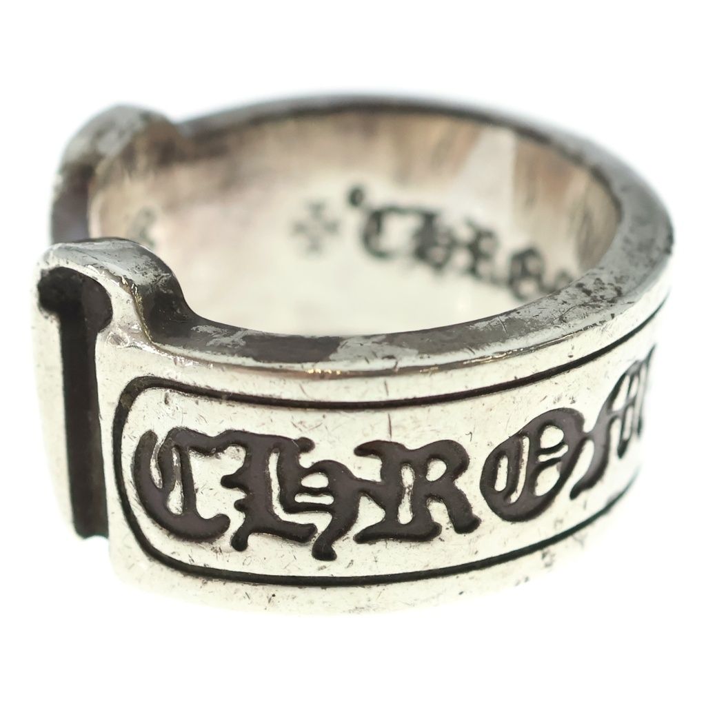 Chrome Hearts LG Scroll Label Ring Silver — view 3
