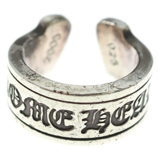 Chrome Hearts LG Scroll Label Ring Silver