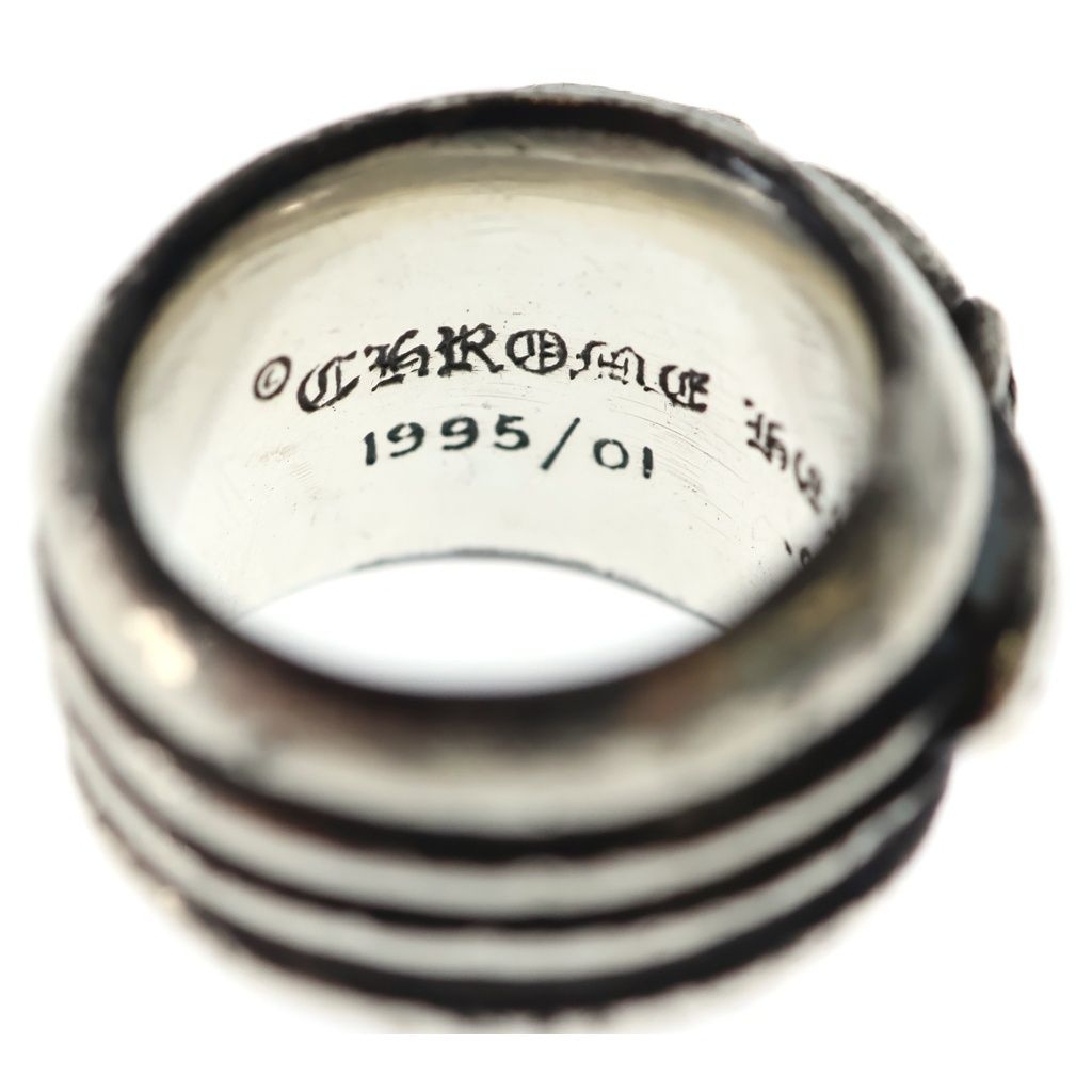 Chrome Hearts Dagger Heart Daga Ring Silver — view 5