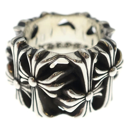 Chrome Hearts Square Cemetery Cross Silver Ring — view 4