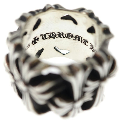 Chrome Hearts Square Cemetery Cross Silver Ring — view 5