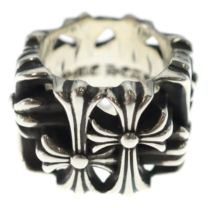 Chrome Hearts Square Cemetery Cross Silver Ring