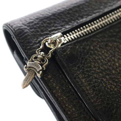Chrome Hearts Wave Mini Leather Wallet Black — view 5