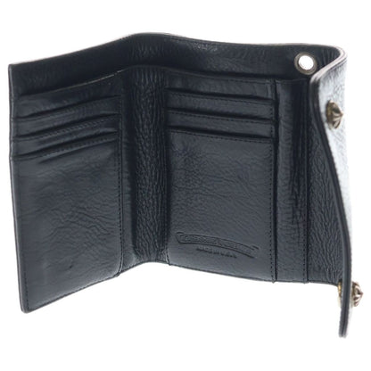 Chrome Hearts Wave Mini Leather Wallet Black — view 4