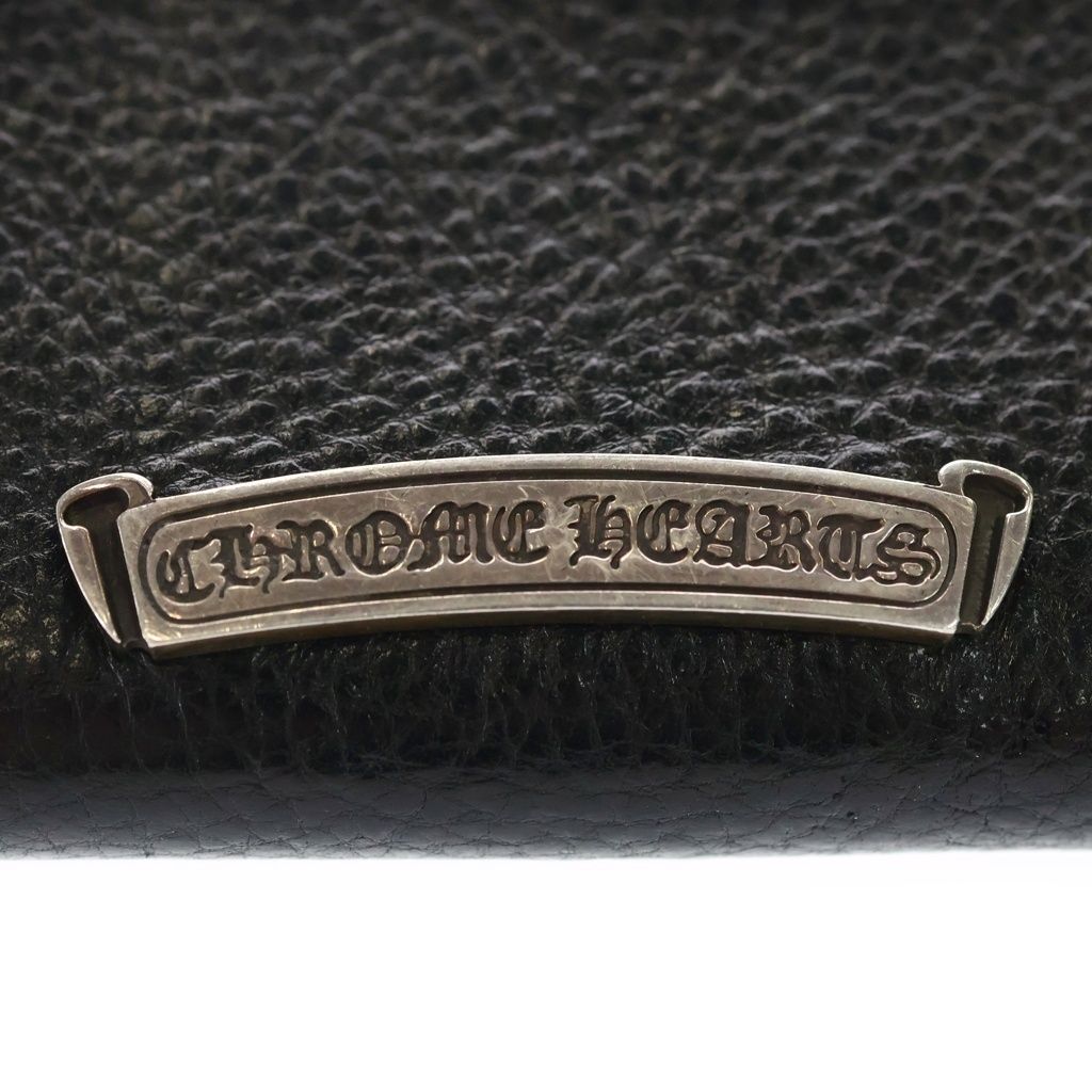 Chrome Hearts Wave Mini Leather Wallet Black — view 6