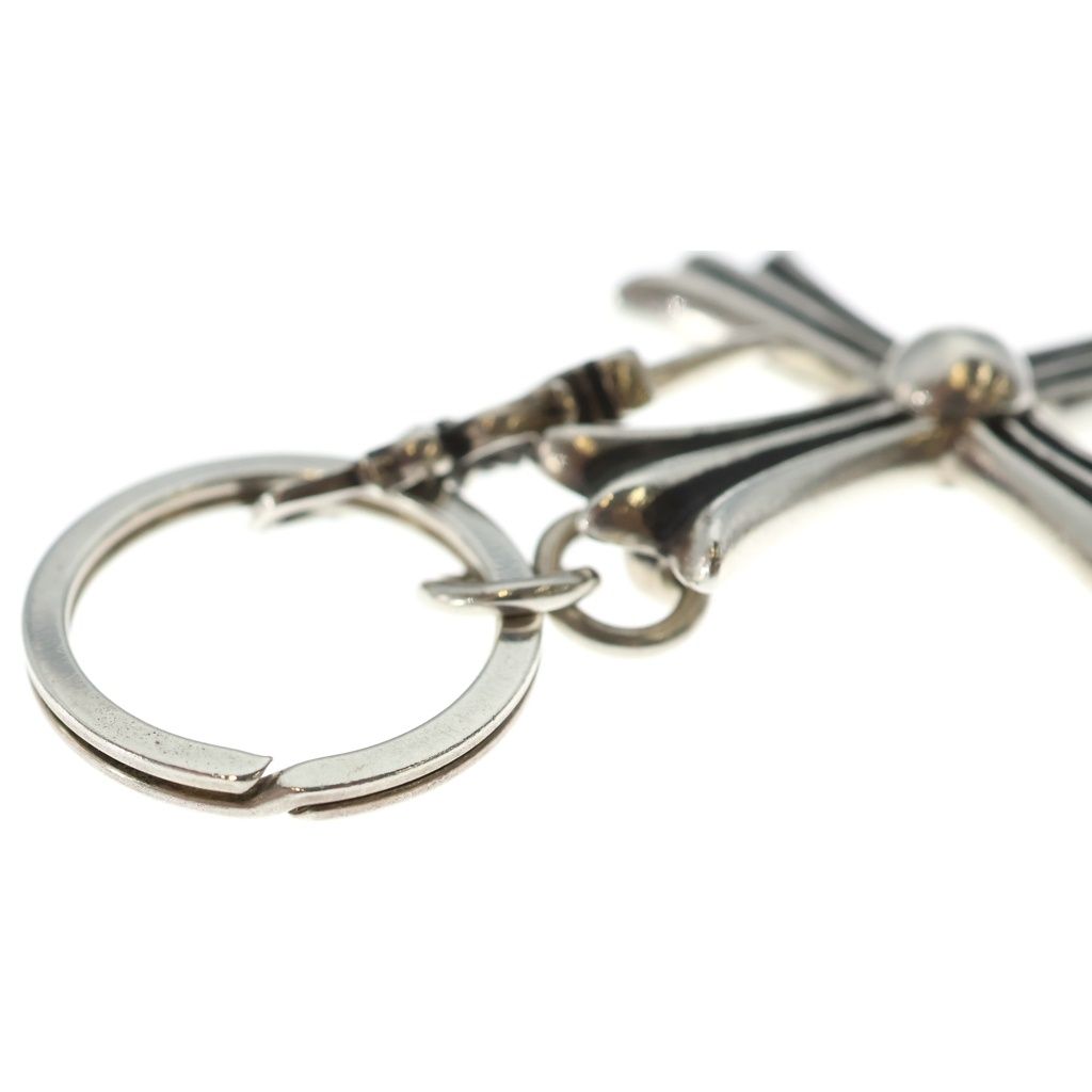 Chrome Hearts Crs Dggr Large Cross Dagger Key Ring Silver — view 5