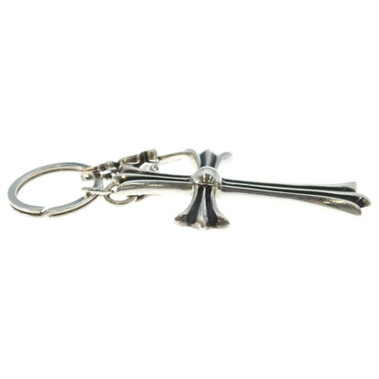 Chrome Hearts Crs Dggr Large Cross Dagger Key Ring Silver — view 4
