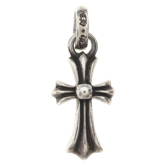 Chrome Hearts Crs Baby Fat Cross Pendant Top Silver