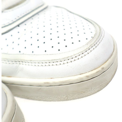 Celine Trainer High Top Sneakers Sweatshirt Leather Cut White — view 6