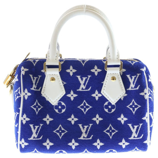 Louis Vuitton LV Match Speedy Bandouliere 20 2-Way Shoulder Bag Mini Blue White