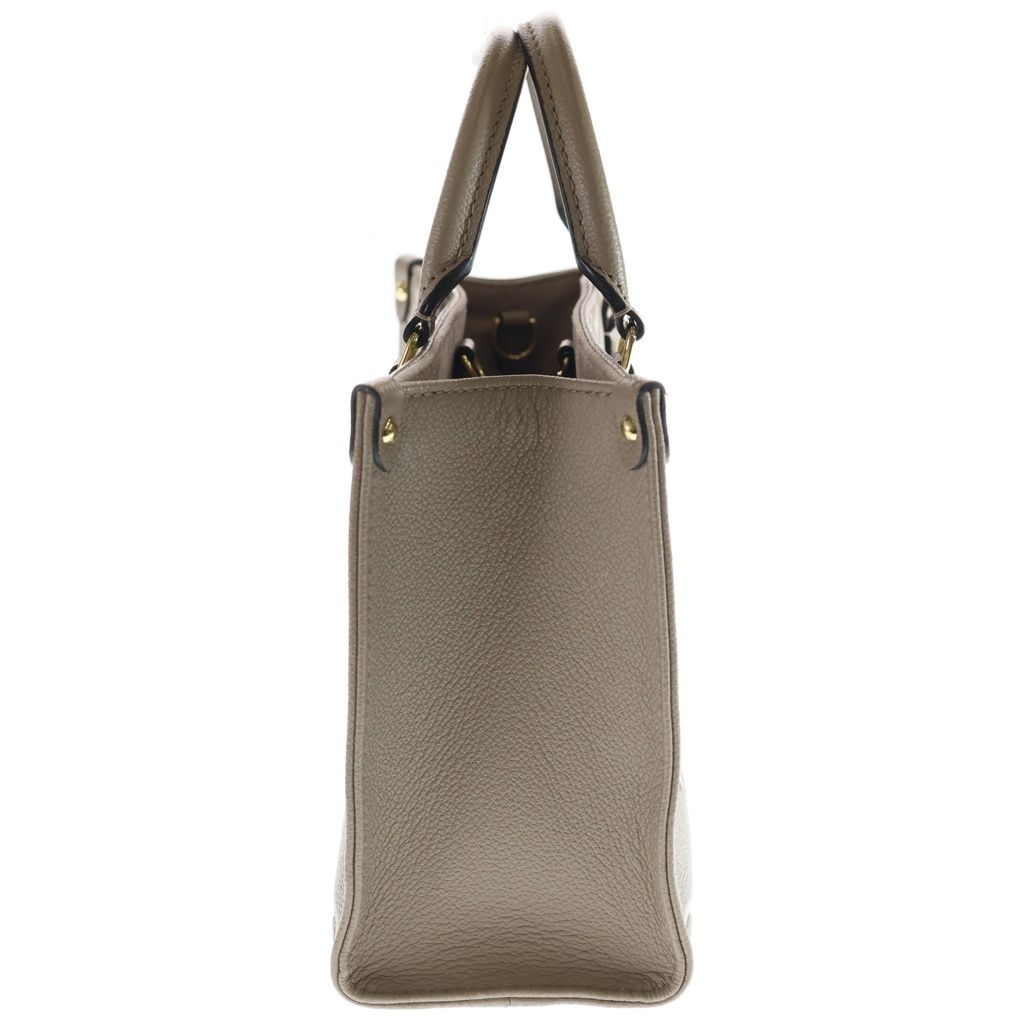 Louis Vuitton Monogram Empreinte On The Go PM 2-Way Shoulder Bag Bicolor Beige — view 3