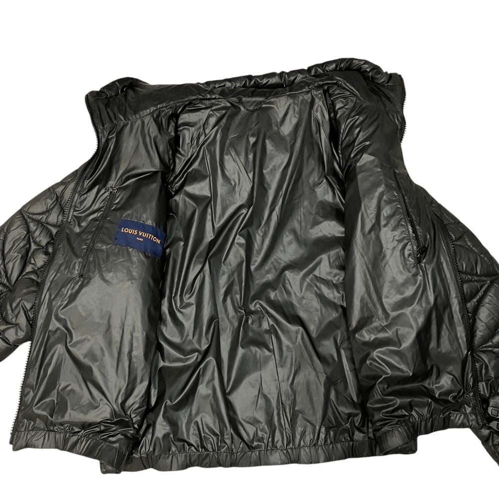 Louis Vuitton Monogram Flower Quilted Hoodie 50 Black — view 3