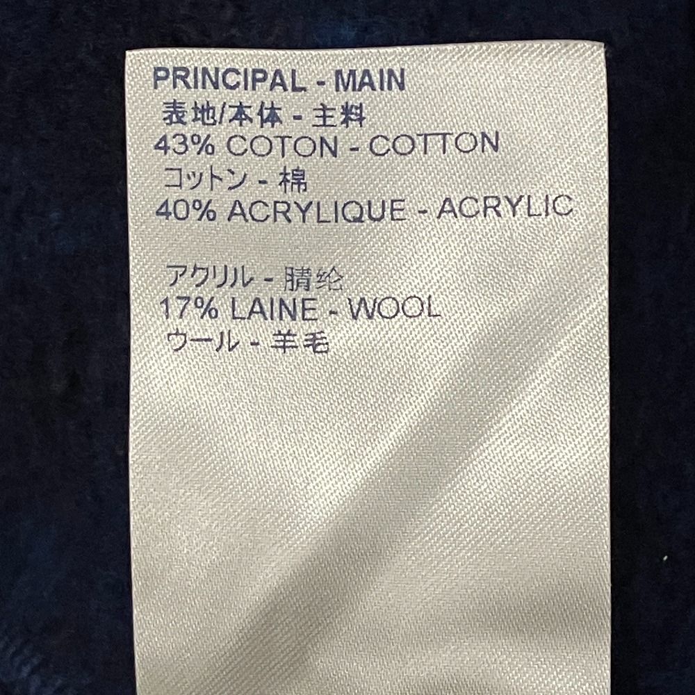 Louis Vuitton Full Monogram Jacquard Crew Neck Sweatshirt XL Navy — view 6