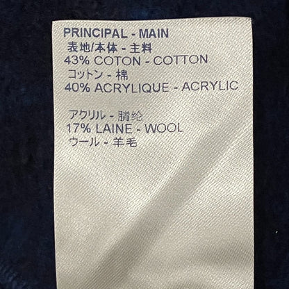 Louis Vuitton Full Monogram Jacquard Crew Neck Sweatshirt XL Navy — view 6