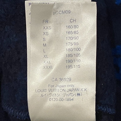 Louis Vuitton Full Monogram Jacquard Crew Neck Sweatshirt XL Navy — view 7
