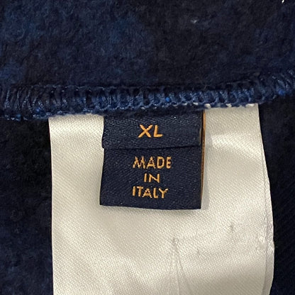 Louis Vuitton Full Monogram Jacquard Crew Neck Sweatshirt XL Navy — view 4