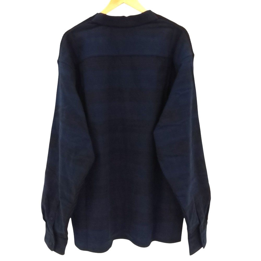 Balenciaga Hybrid V-neck Shirt Docking Knit XS Navy Sweater — view 2