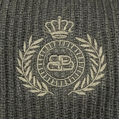 Balenciaga Hybrid V-neck Shirt Docking Knit XS Navy Sweater — view 3