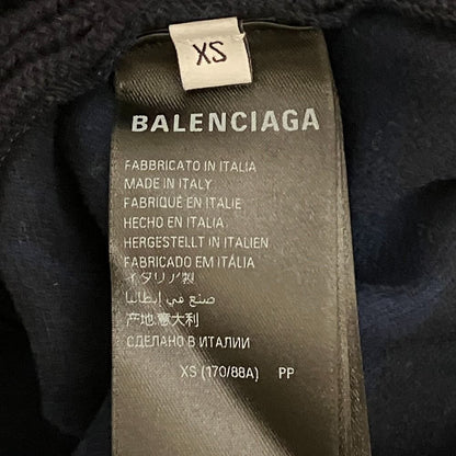 Balenciaga Hybrid V-neck Shirt Docking Knit XS Navy Sweater — view 5