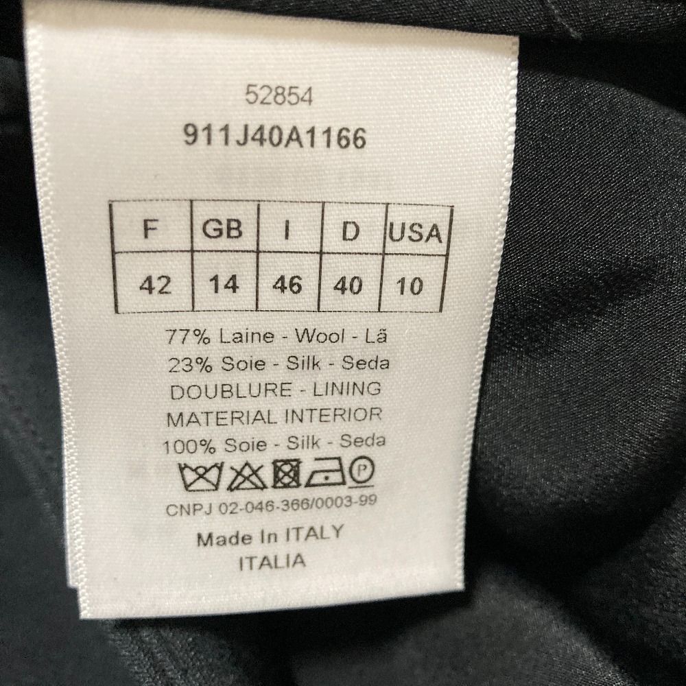 Dior Wool Silk Flare Skirt 46 Black — view 5
