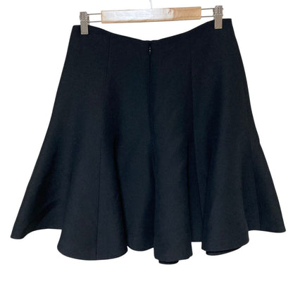 Dior Wool Silk Flare Skirt 46 Black — view 2