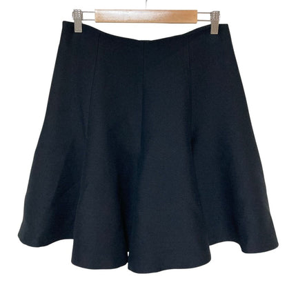 Dior Wool Silk Flare Skirt 46 Black