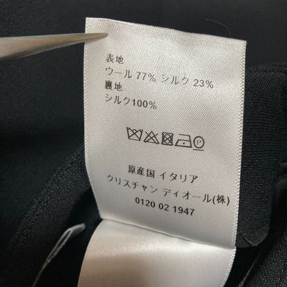 Dior Wool Silk Flare Skirt 46 Black — view 6