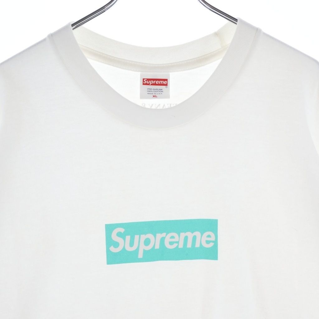 Tiffany & Co Supreme Box Logo Tee Box Short Sleeve T-Shirt White — view 3
