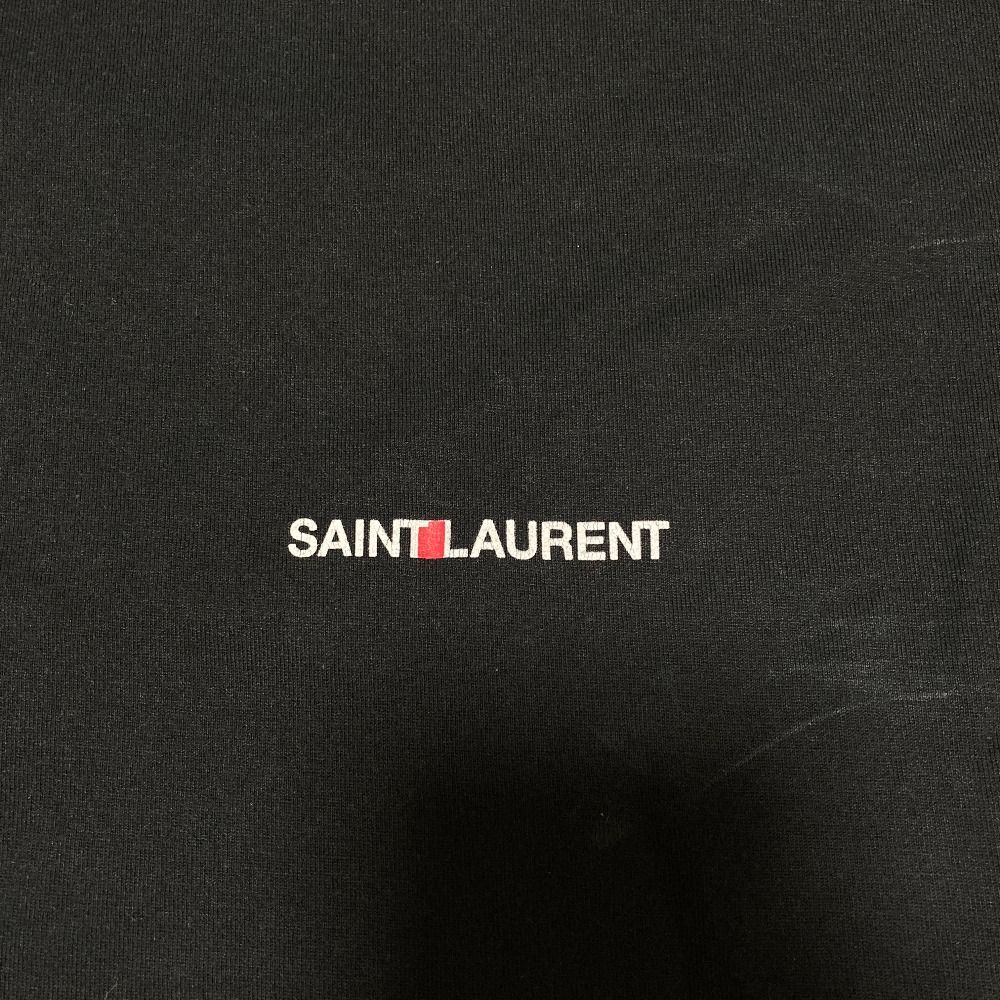 Saint Laurent Paris Logo Print T-Shirt XS Black — view 3