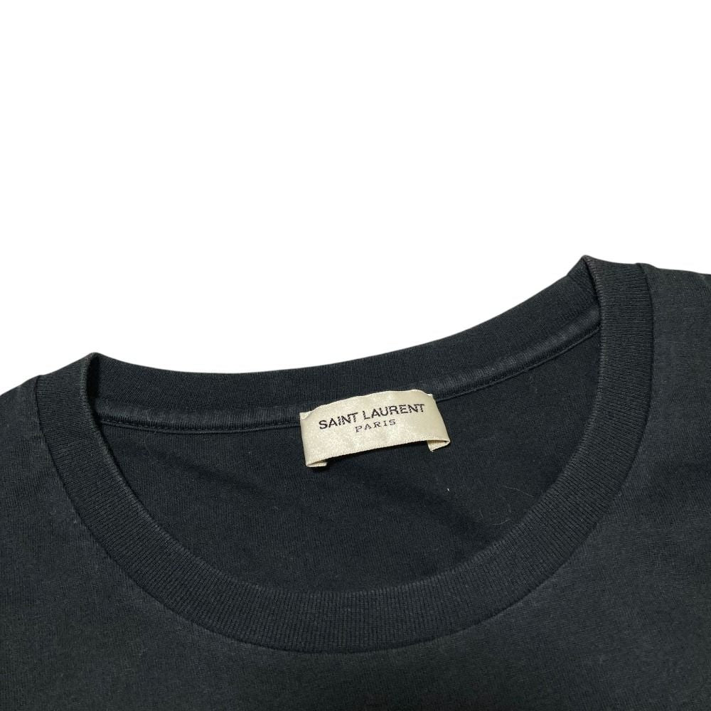 Saint Laurent Paris Logo Print T-Shirt XS Black — view 8