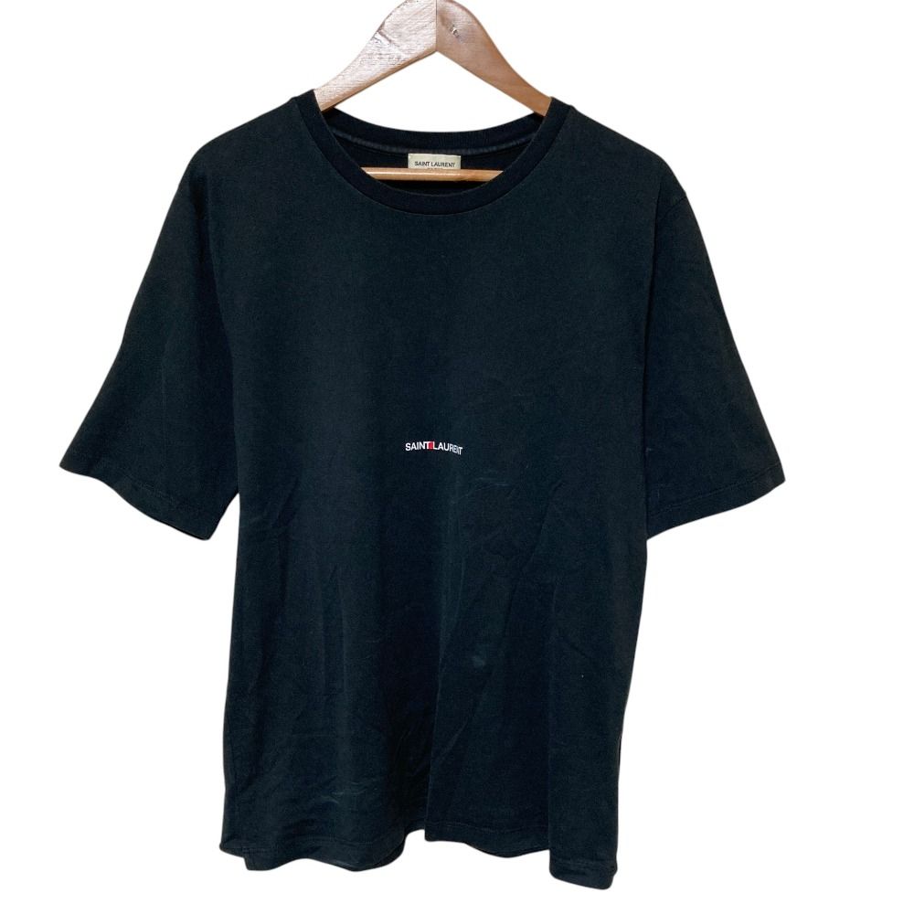 Saint Laurent Paris Logo Print T-Shirt XS Black