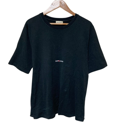 Saint Laurent Paris Logo Print T-Shirt XS Black
