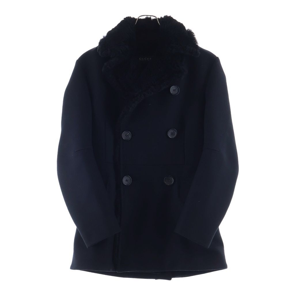 Gucci Black Persian Lamb Pea Coat