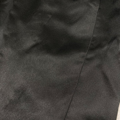 Saint Laurent Paris Satin Tapered Tuck Pants Black — view 4