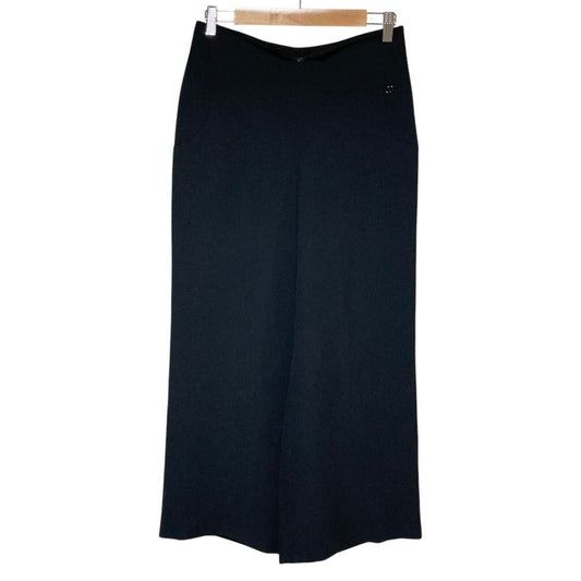 Chanel Silk Wide Pants 40 Black