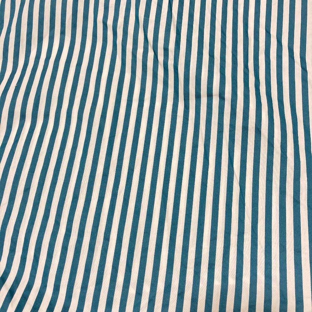 Balenciaga Back Logo Striped Oversize Shirt 34 Blue — view 7