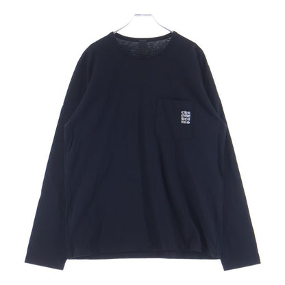 Chrome Hearts Not English Label Embroidery Long Sleeve Top Black