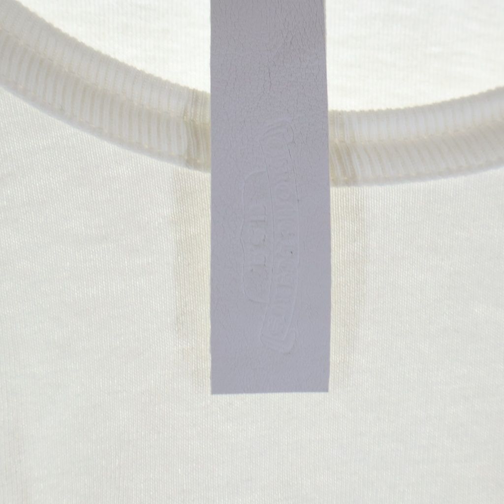 Chrome Hearts Not English Label Embroidery Long Sleeve Top White — view 7
