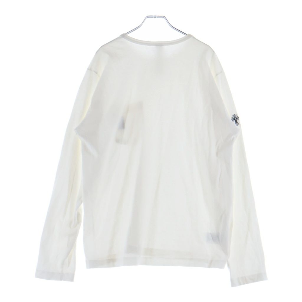 Chrome Hearts Not English Label Embroidery Long Sleeve Top White — view 2
