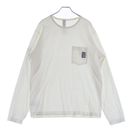 Chrome Hearts Not English Label Embroidery Long Sleeve Top White