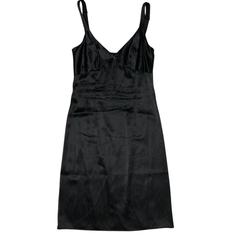 Dolce & Gabbana Flower Print Lace Contrast Fri Roulis Bon Dress 36 Black — view 6