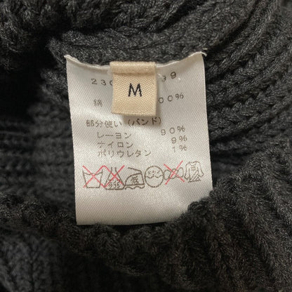 Celine Phoebe Philo Era Cotton Logege Ribbon Knit Vest M Gray — view 5