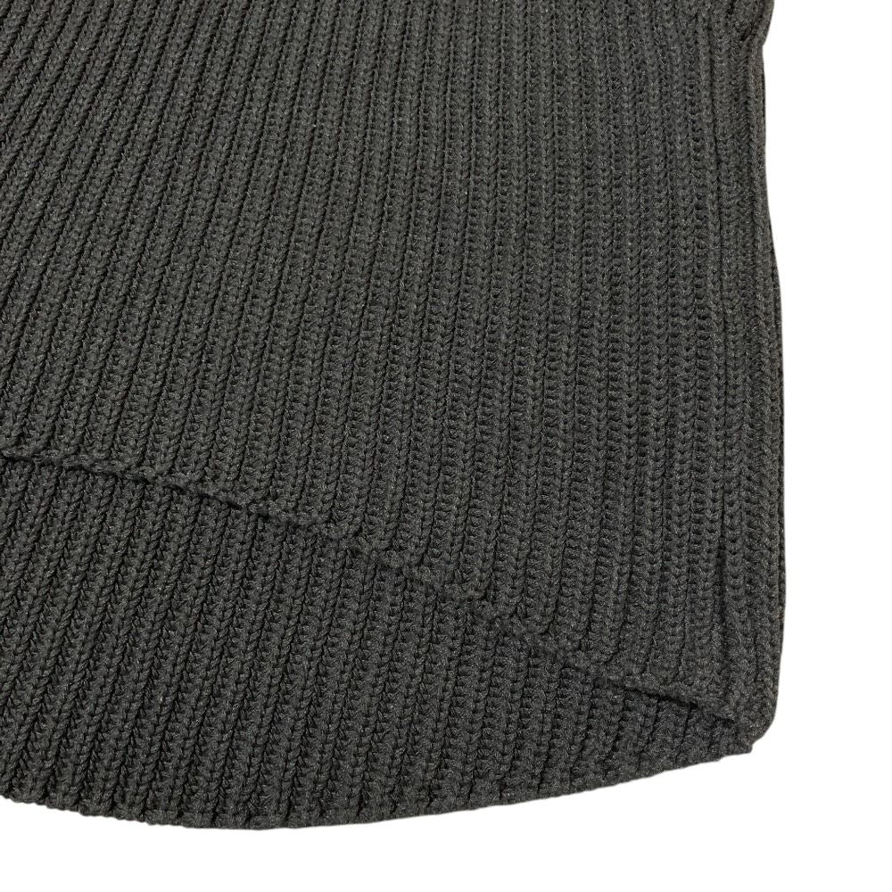 Celine Phoebe Philo Era Cotton Logege Ribbon Knit Vest M Gray — view 3