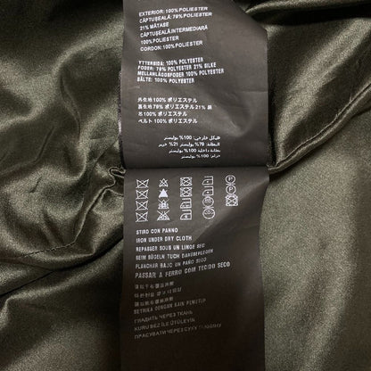 Prada Nylon Belted Satin Coat 36 Khaki Green — view 8
