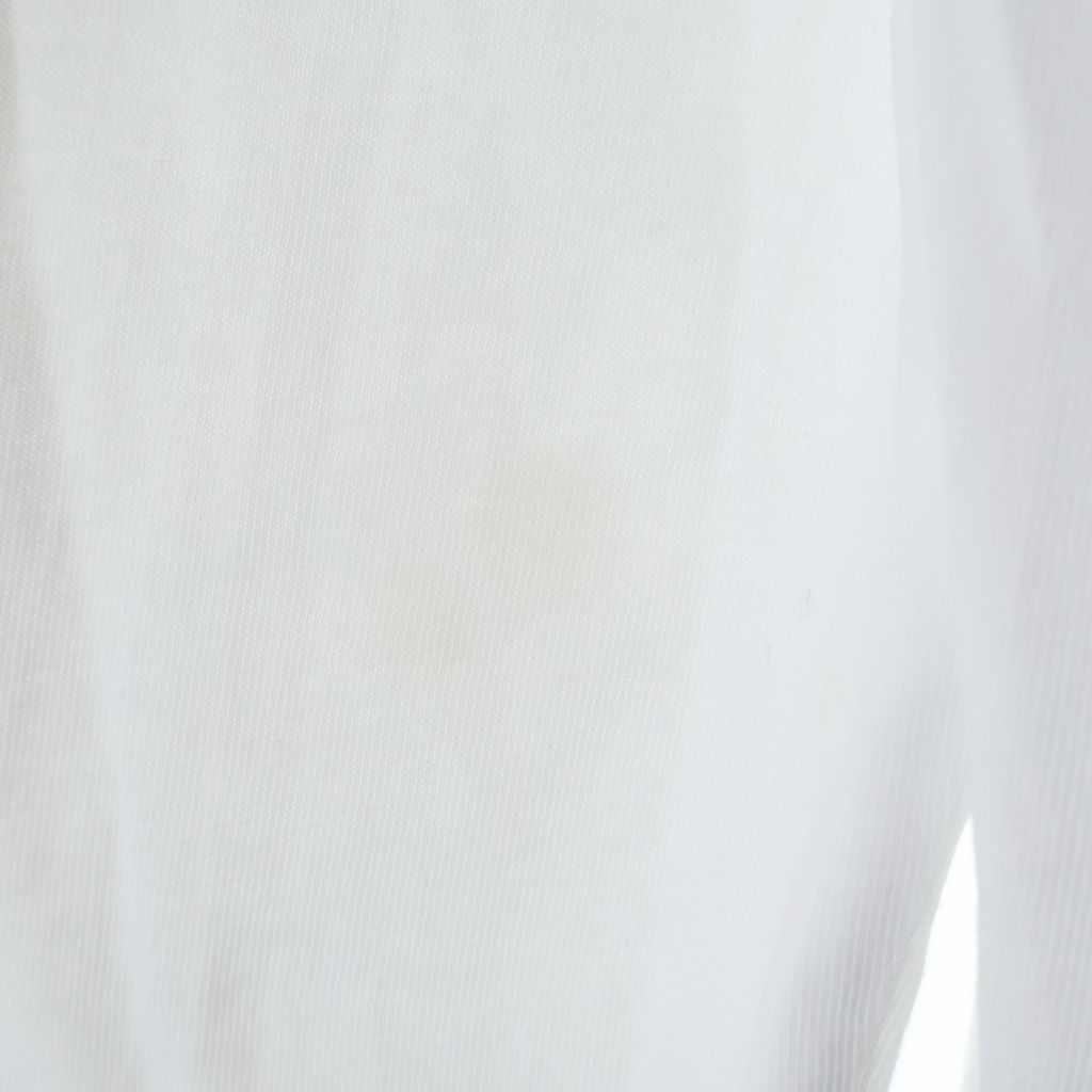 Moncler T-Shirt Manica Lunga L S Long Sleeve Logo Top White — view 6